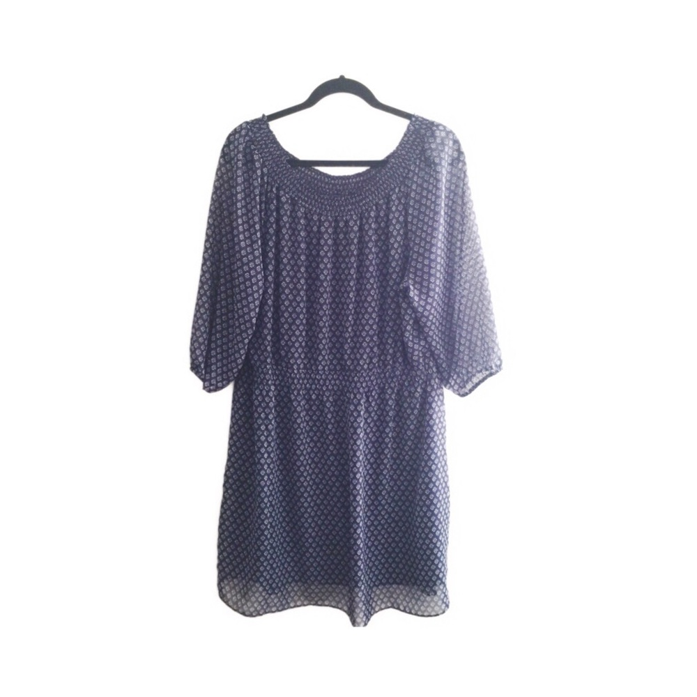 Maurices plus size navy/white dress